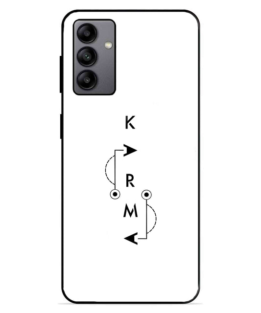 Karma Aesthetic Metal Back Cover Phone Case for Samsung Galaxy A04s