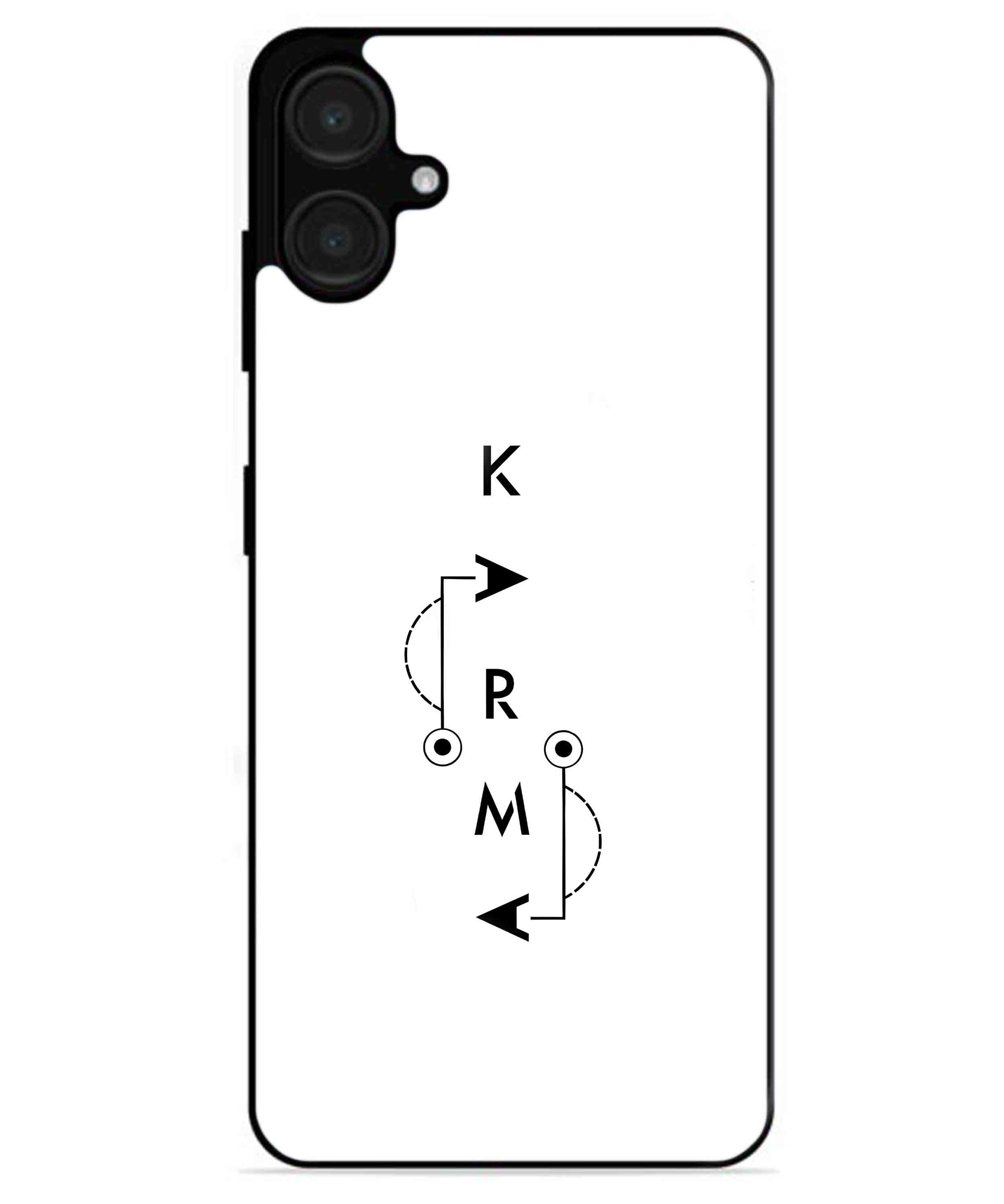 Karma Aesthetic Metal Back Cover Phone Case for Samsung Galaxy A06