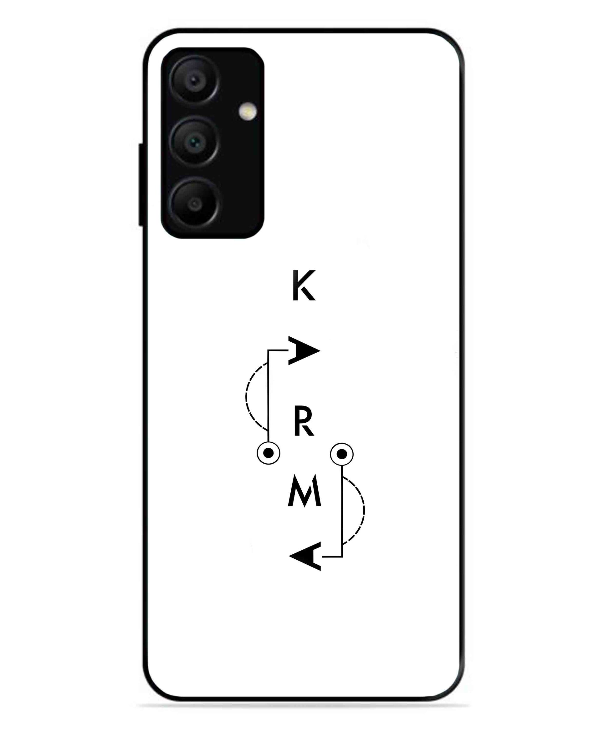 Karma Aesthetic Metal Back Cover Phone Case for Samsung Galaxy A15 5G