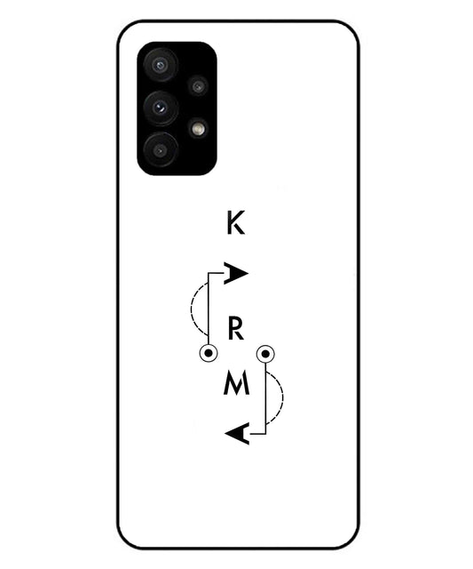 Karma Aesthetic Metal Back Cover Phone Case for Samsung Galaxy A23 5G