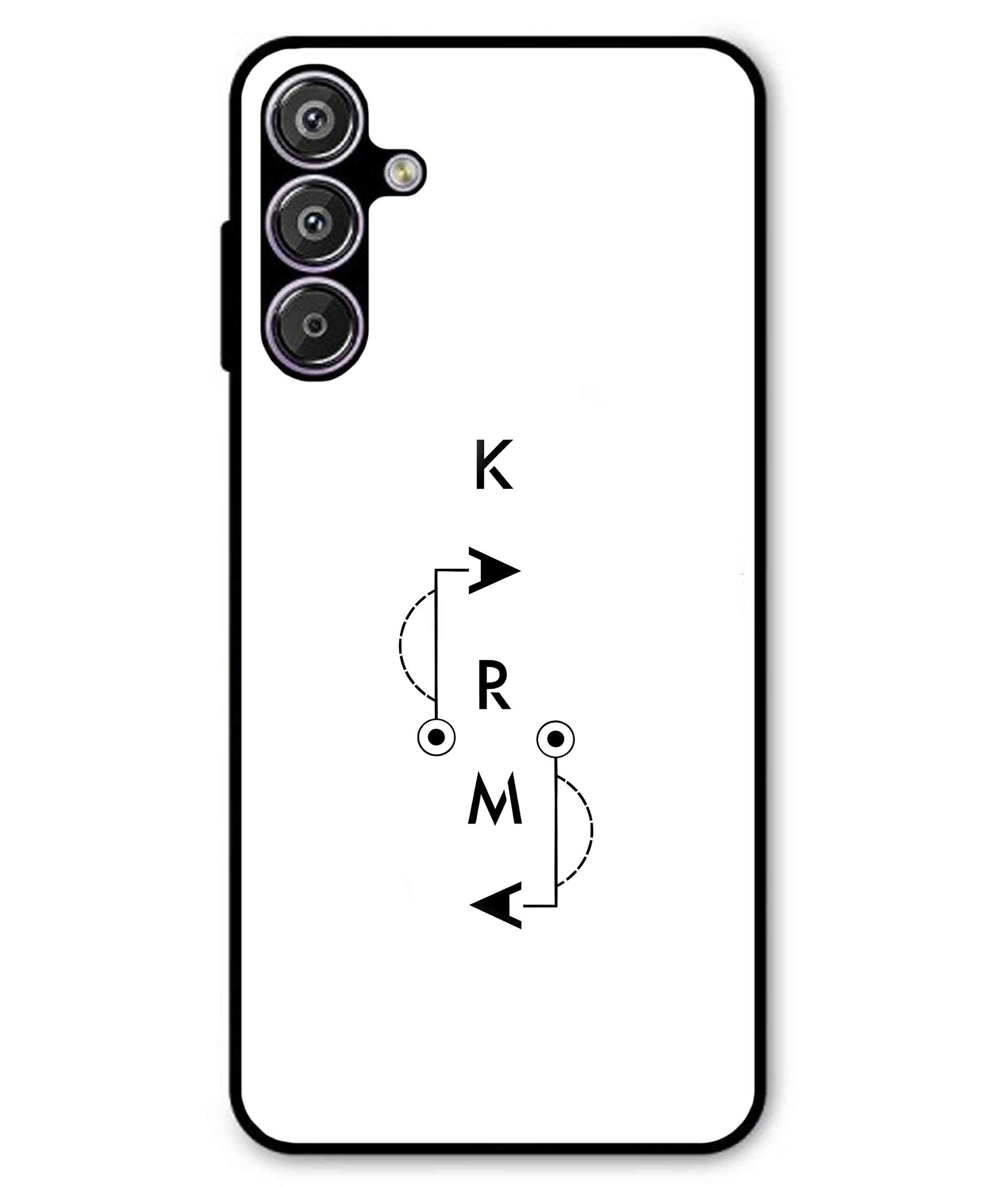 Karma Aesthetic Metal Back Cover Phone Case for Samsung Galaxy A25