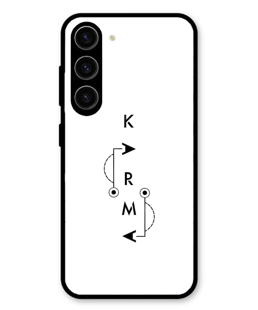 Karma Aesthetic Metal Back Cover Phone Case for Samsung Galaxy A36