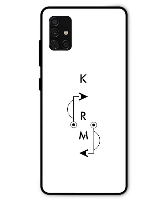 Karma Aesthetic Metal Back Cover Phone Case for Samsung Galaxy A51