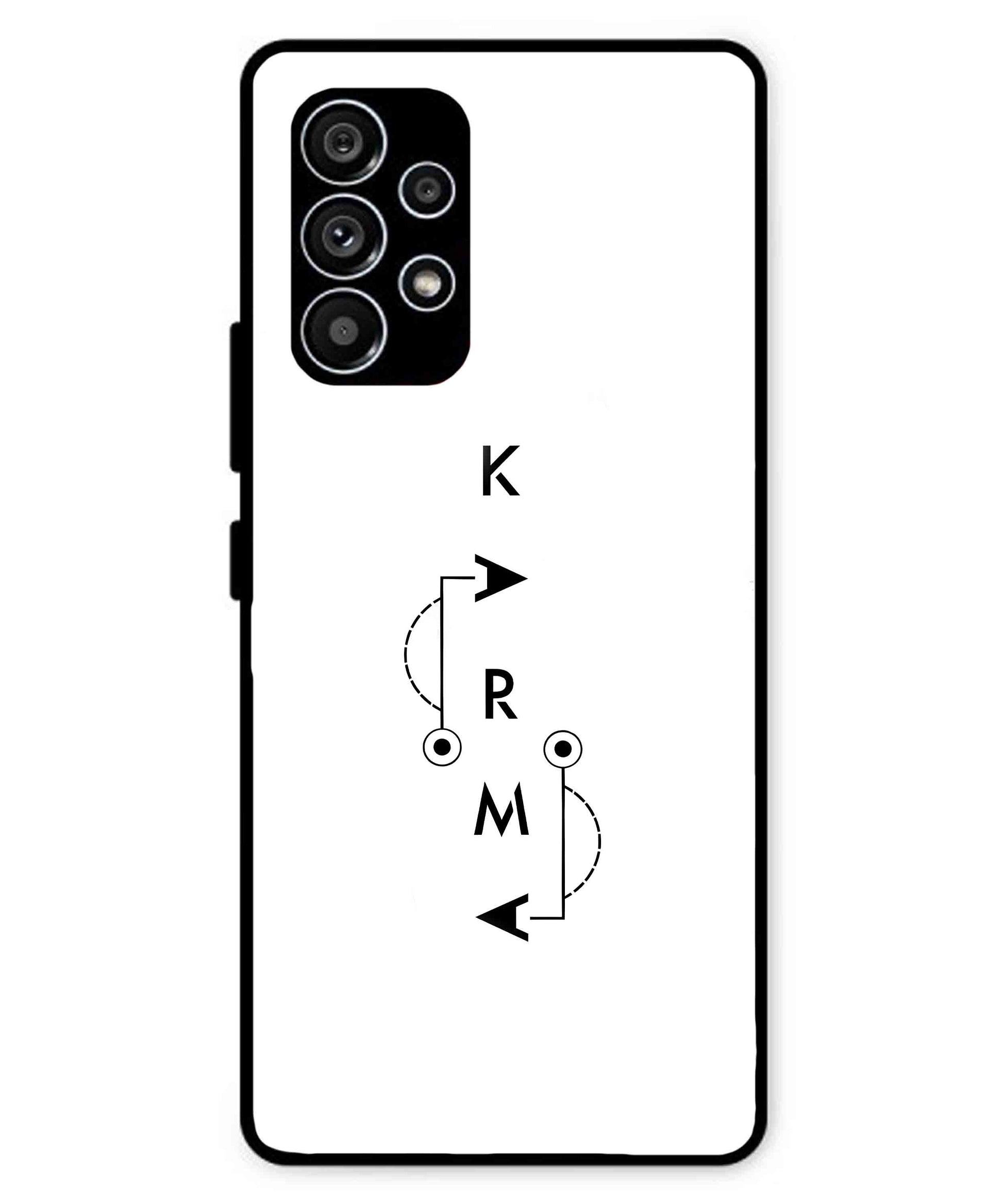 Karma Aesthetic Metal Back Cover Phone Case for Samsung Galaxy A53