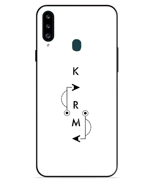 Karma Aesthetic Metal Back Cover Phone Case for Samsung Galaxy A70s