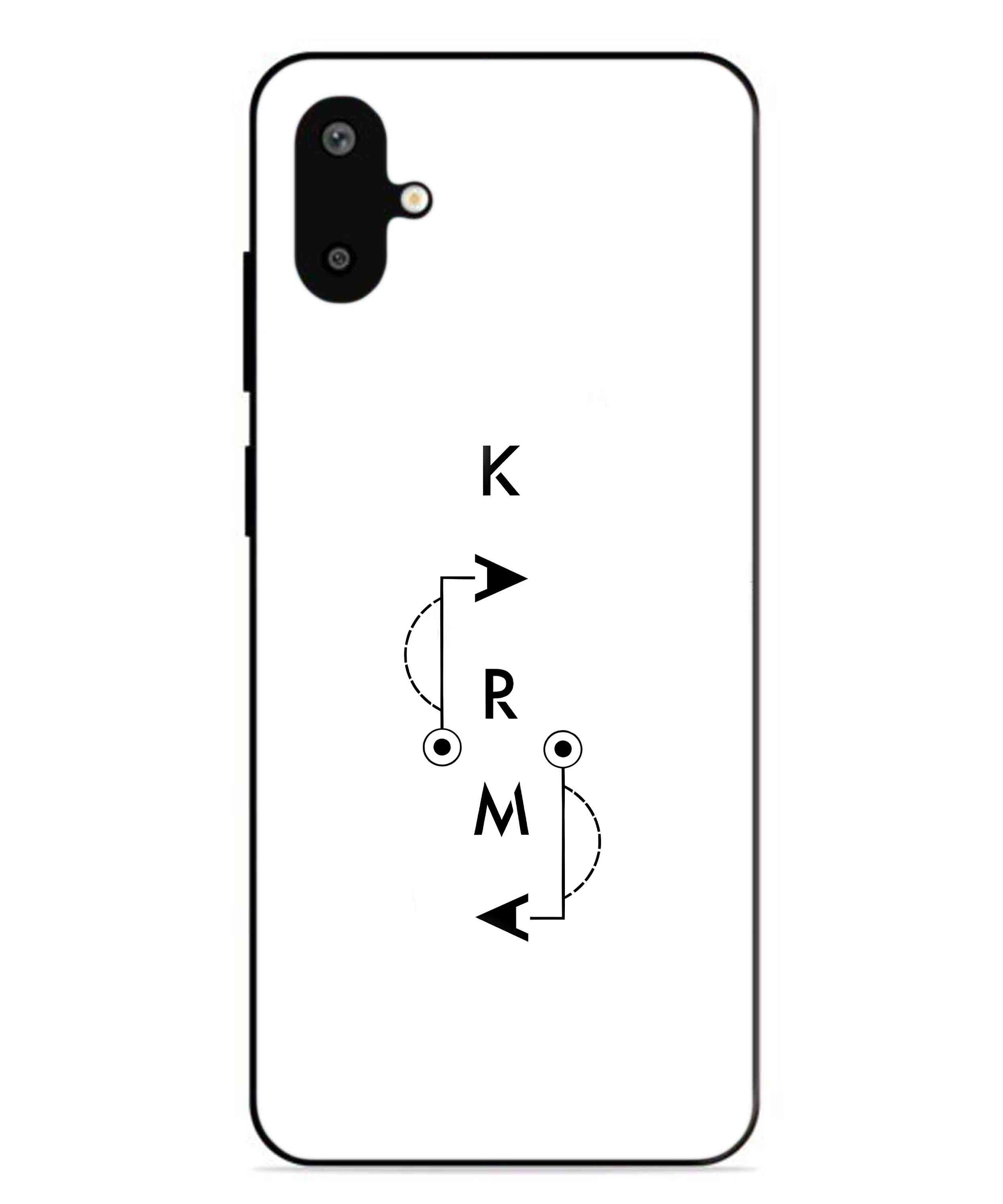 Karma Aesthetic Metal Back Cover Phone Case for Samsung Galaxy F06