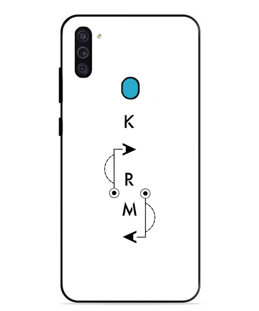 Karma Aesthetic Metal Back Cover Phone Case for Samsung Galaxy F11