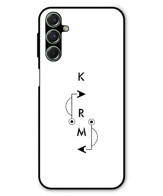 Karma Aesthetic Metal Back Cover Phone Case for Samsung Galaxy F54