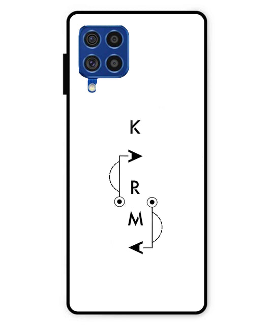Karma Aesthetic Metal Back Cover Phone Case for Samsung Galaxy F62