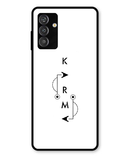 Karma Aesthetic Metal Back Cover Phone Case for Samsung Galaxy M14