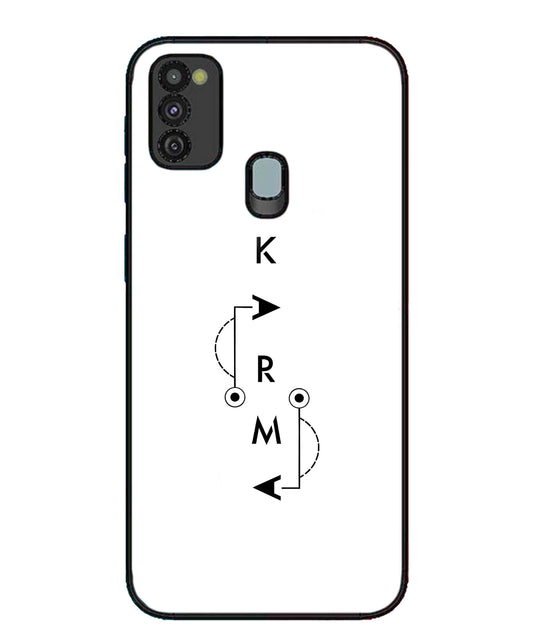 Karma Aesthetic Metal Back Cover Phone Case for Samsung Galaxy M30s