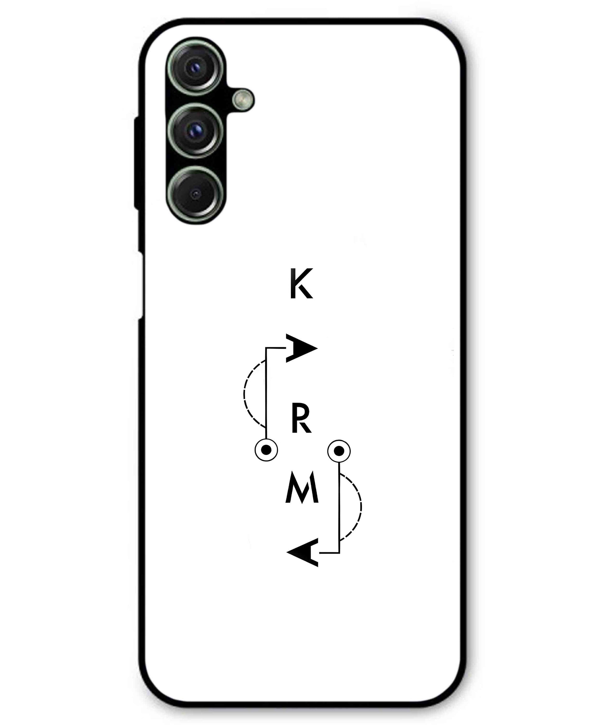 Karma Aesthetic Metal Back Cover Phone Case for Samsung Galaxy M34