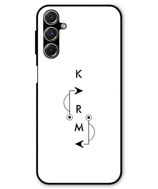 Karma Aesthetic Metal Back Cover Phone Case for Samsung Galaxy M34