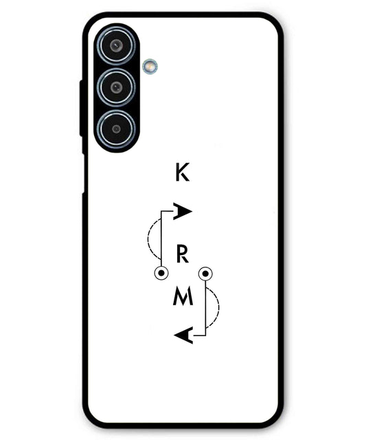 Karma Aesthetic Metal Back Cover Phone Case for Samsung Galaxy M35