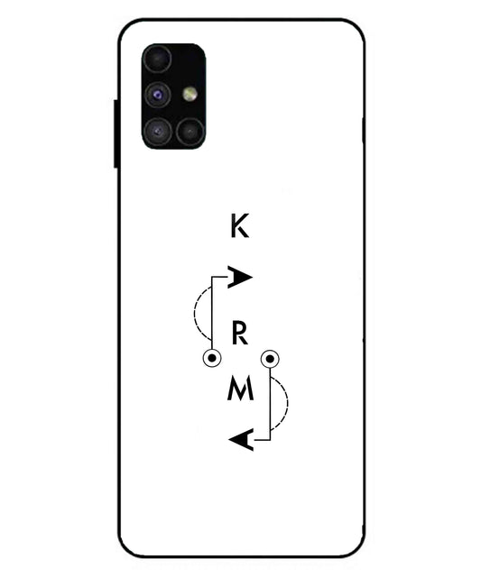 Karma Aesthetic Metal Back Cover Phone Case for Samsung Galaxy M51