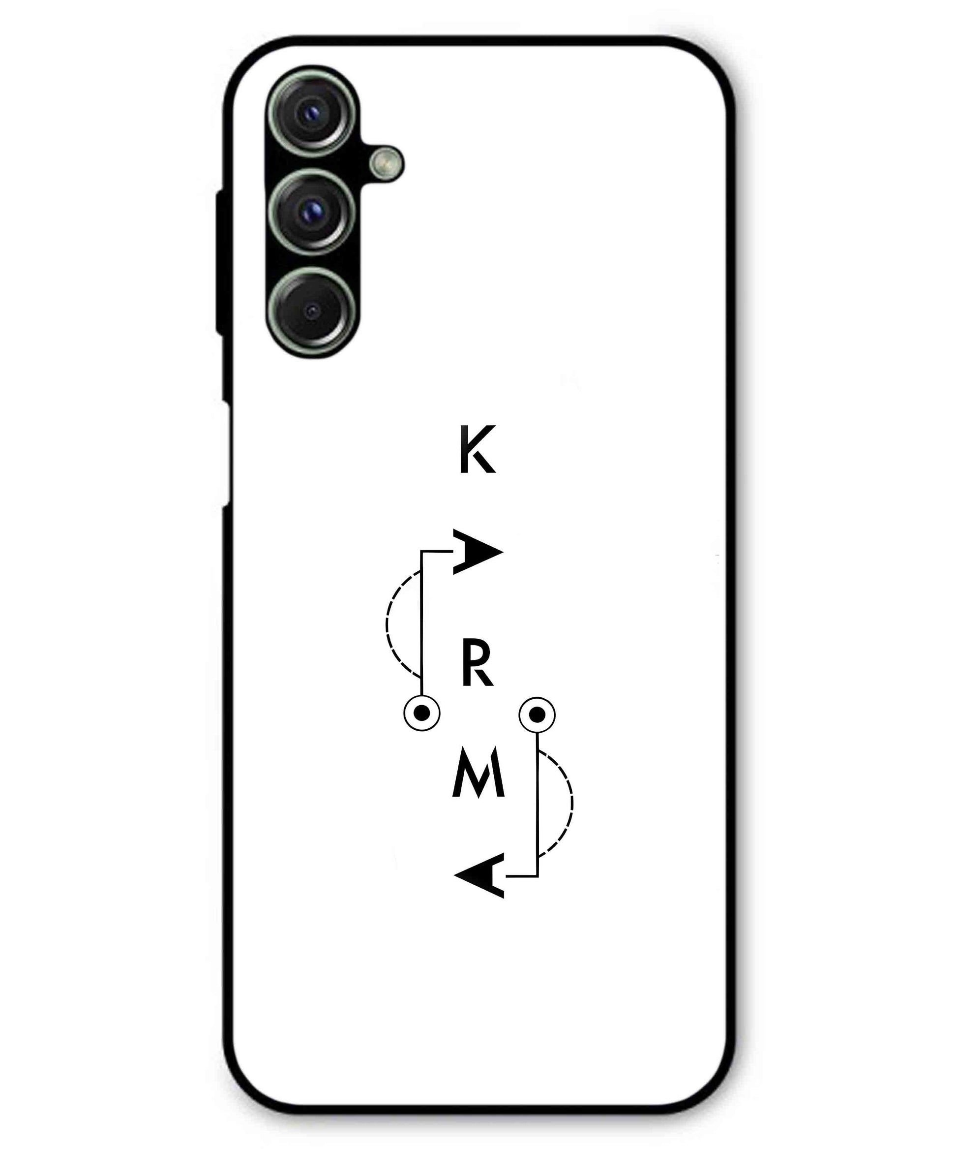 Karma Aesthetic Metal Back Cover Phone Case for Samsung Galaxy M54