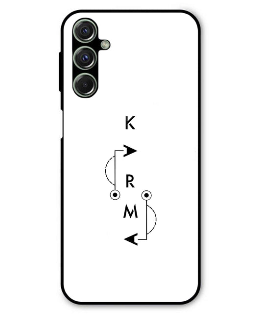 Karma Aesthetic Metal Back Cover Phone Case for Samsung Galaxy M54