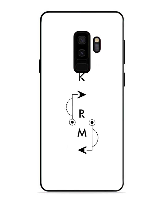 Karma Aesthetic Metal Back Cover Phone Case for Samsung Galaxy S9 Plus