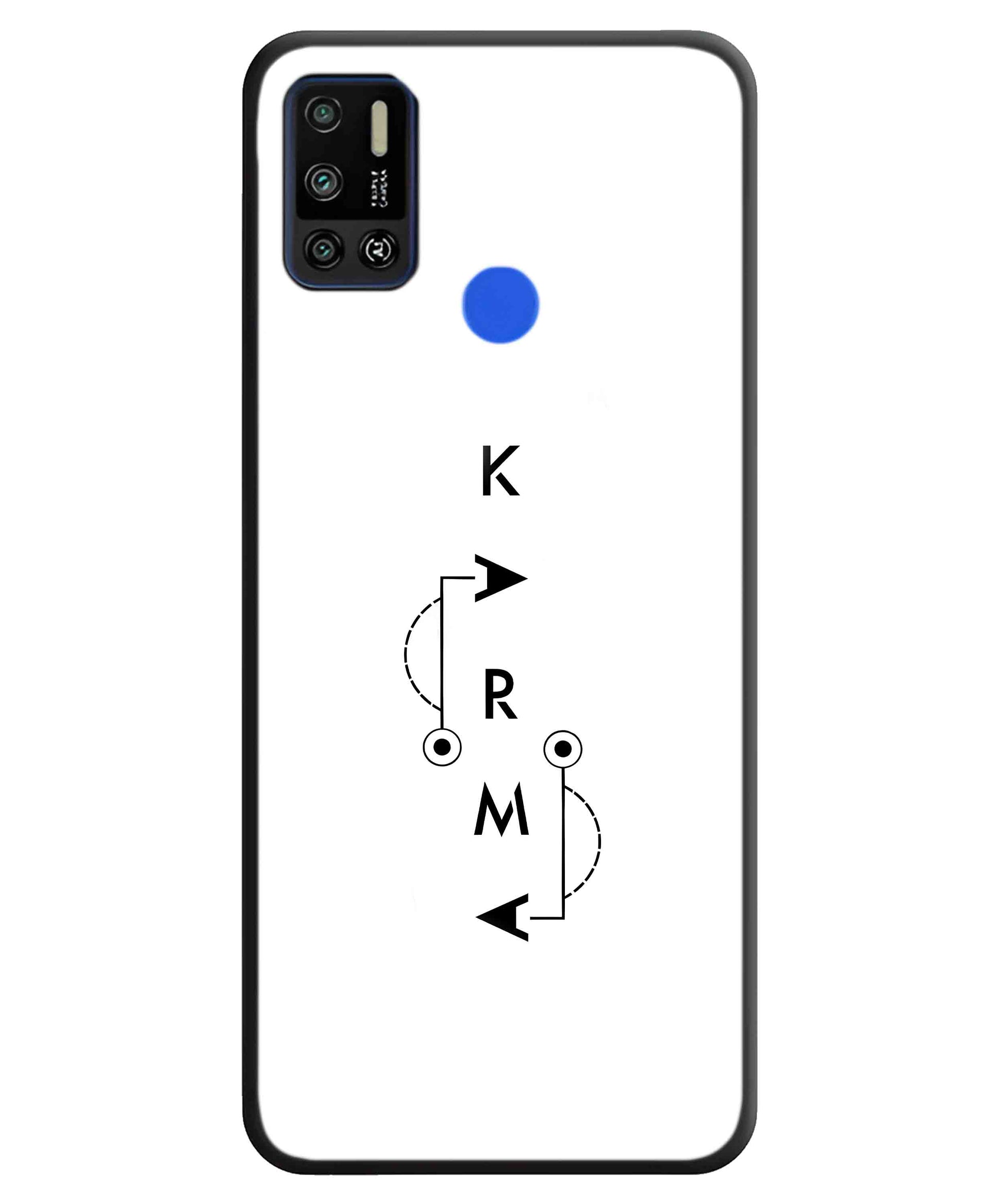 Karma Aesthetic Metal Back Cover Phone Case for Tecno Spark 6 Air