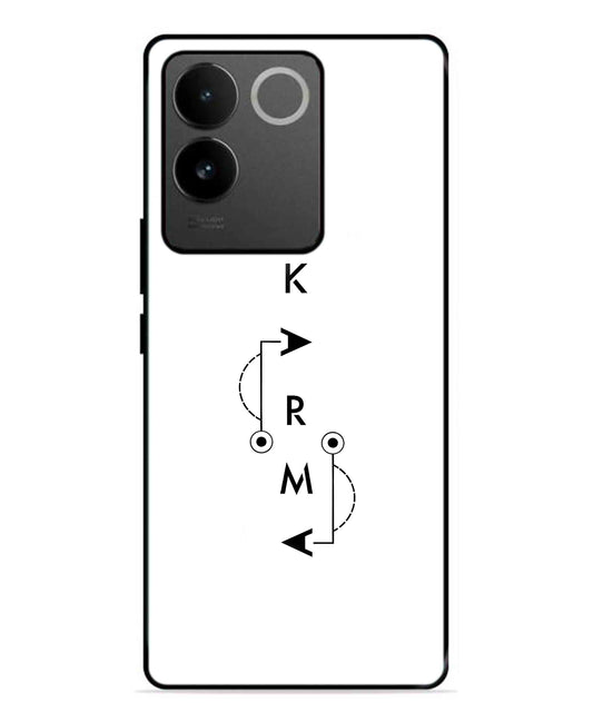 Karma Aesthetic Metal Back Cover Phone Case for Vivo T2 Pro