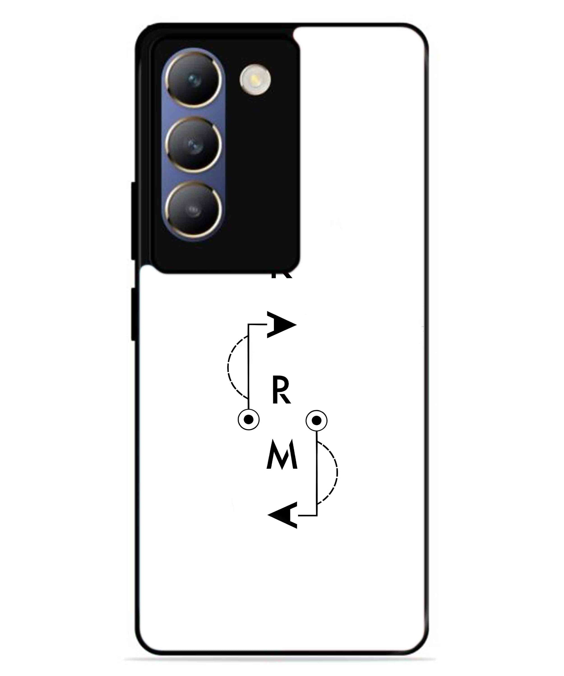Karma Aesthetic Metal Back Cover Phone Case for Vivo T3