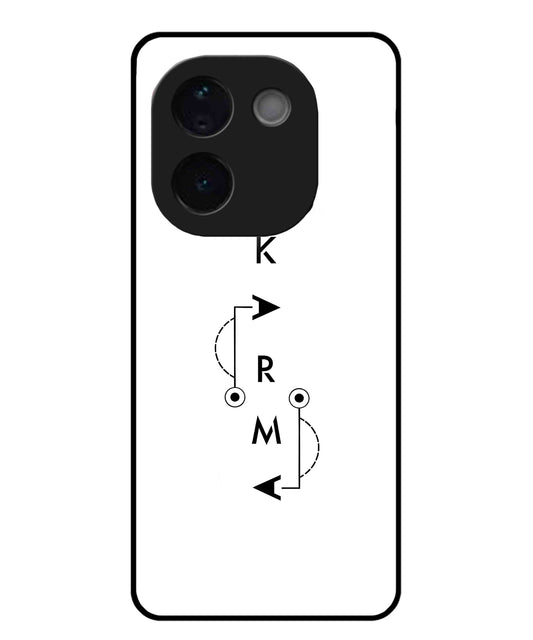 Karma Aesthetic Metal Back Cover Phone Case for Vivo T3 Pro