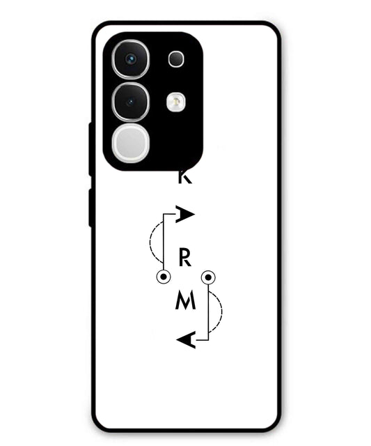 Karma Aesthetic Metal Back Cover Phone Case for Vivo T4X