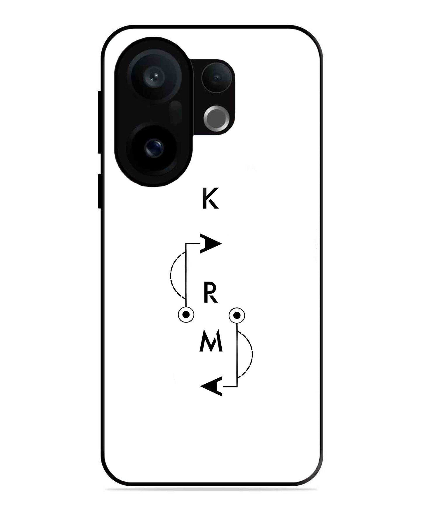 Karma Aesthetic Metal Back Cover Phone Case for Vivo X200 FE