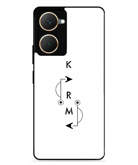 Karma Aesthetic Metal Back Cover Phone Case for Vivo Y18e