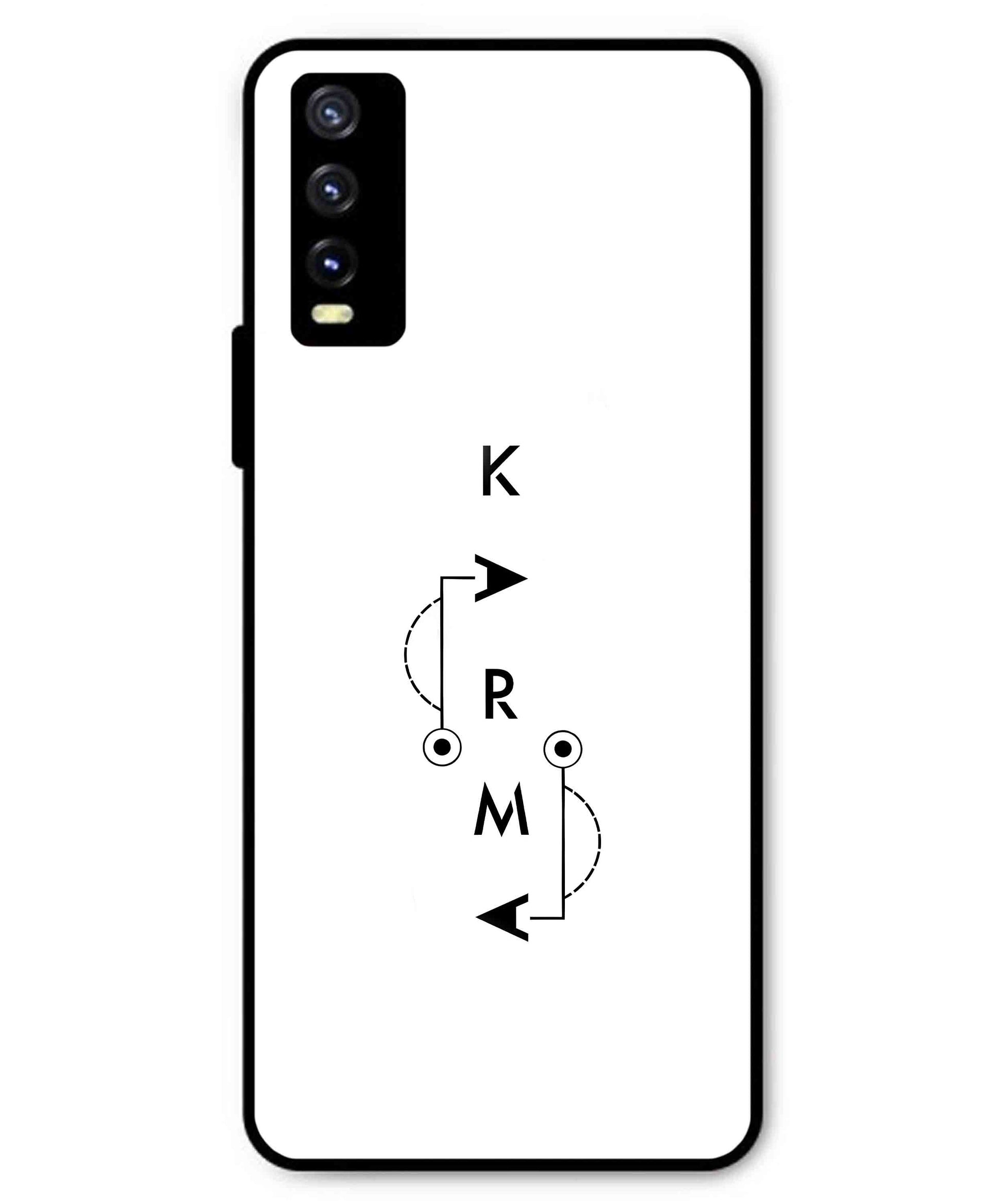 Karma Aesthetic Metal Back Cover Phone Case for Vivo Y20