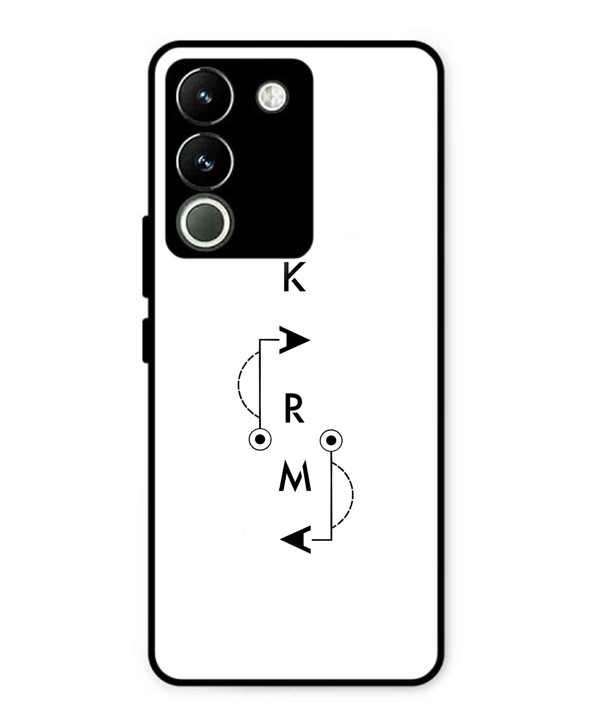Karma Aesthetic Metal Back Cover Phone Case for Vivo Y200