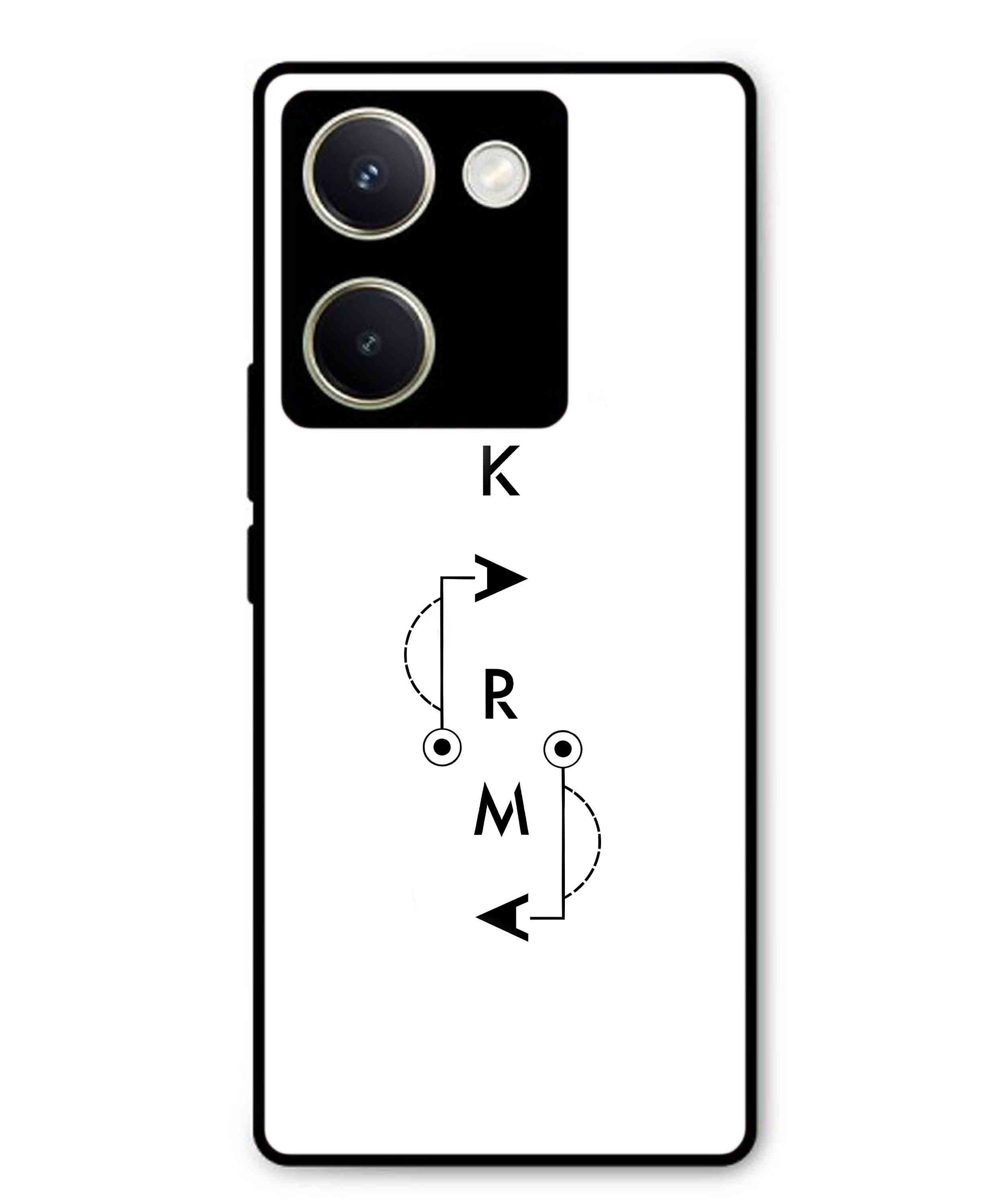 Karma Aesthetic Metal Back Cover Phone Case for Vivo Y200 Pro