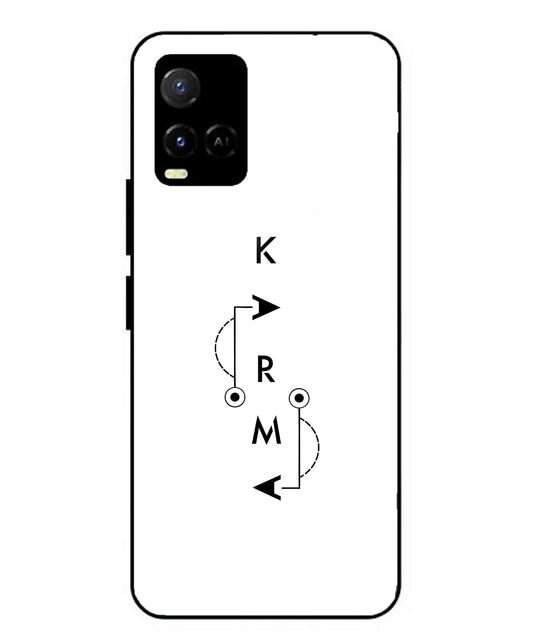 Karma Aesthetic Metal Back Cover Phone Case for Vivo Y21