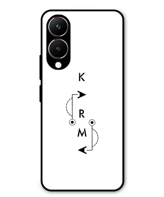 Karma Aesthetic Metal Back Cover Phone Case for Vivo Y28