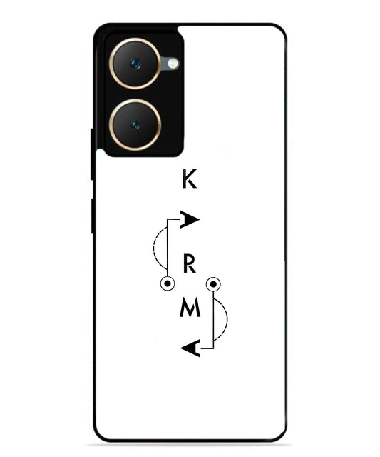 Karma Aesthetic Metal Back Cover Phone Case for Vivo Y28s