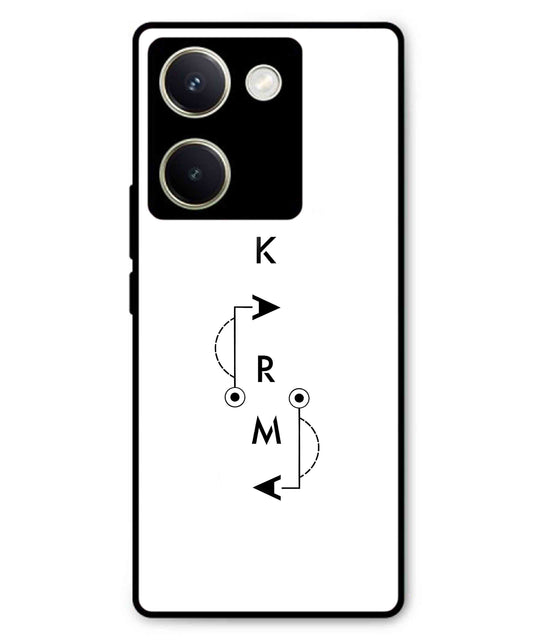 Karma Aesthetic Metal Back Cover Phone Case for Vivo Y300 Plus