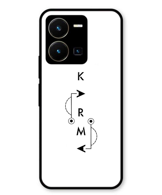 Karma Aesthetic Metal Back Cover Phone Case for Vivo Y35