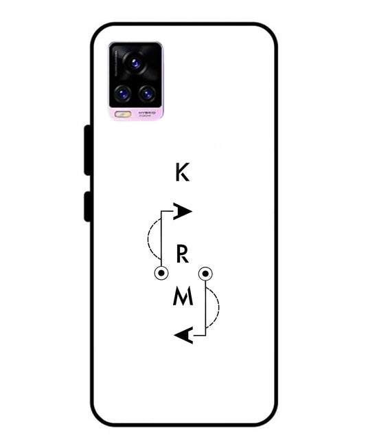Karma Aesthetic Metal Back Cover Phone Case for Vivo v20 Pro