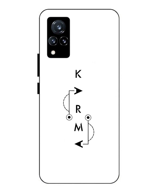 Karma Aesthetic Metal Back Cover Phone Case for Vivo v21