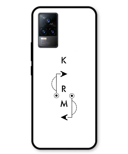 Karma Aesthetic Metal Back Cover Phone Case for Vivo v21e 4G