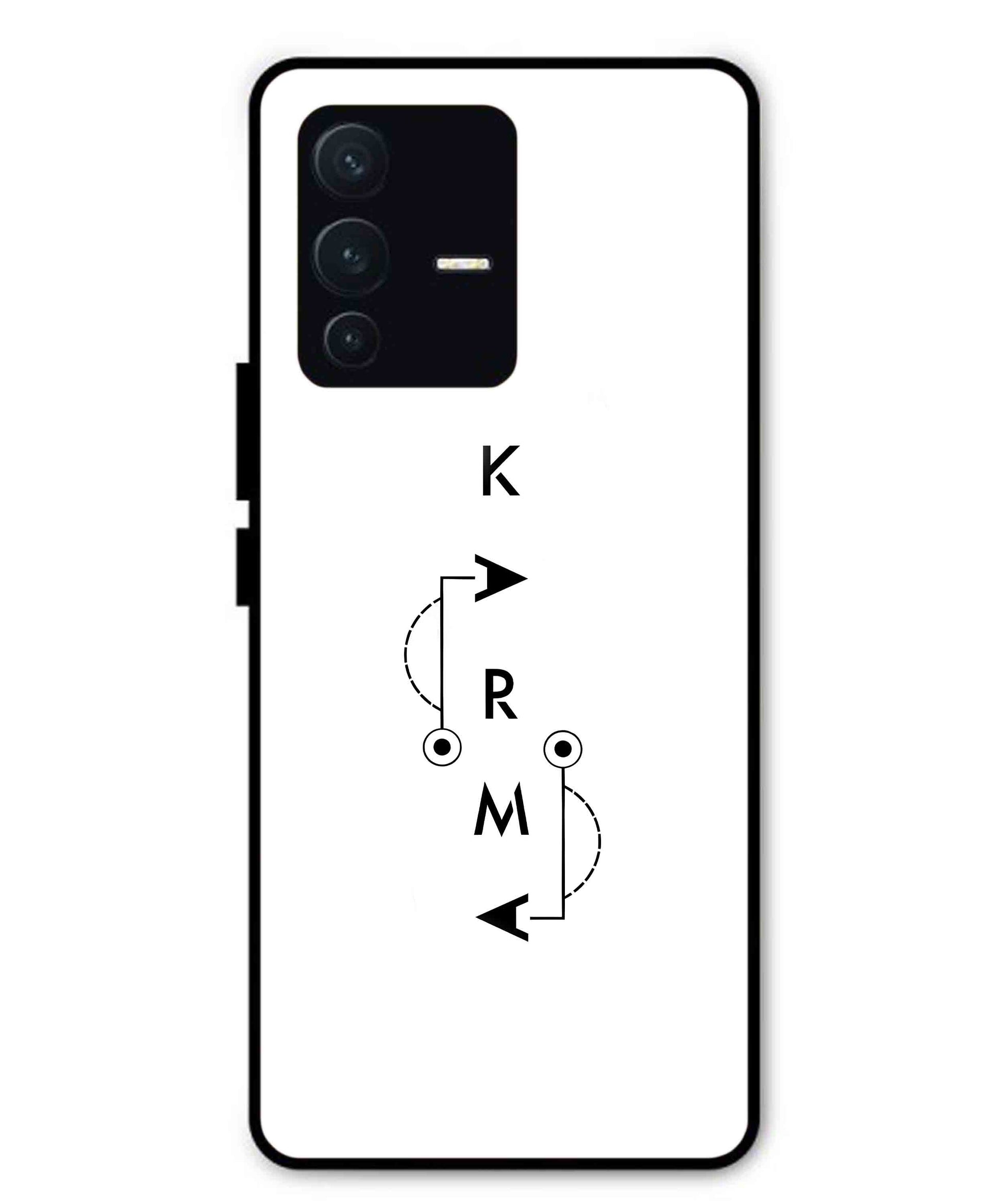 Karma Aesthetic Metal Back Cover Phone Case for Vivo v23 Pro