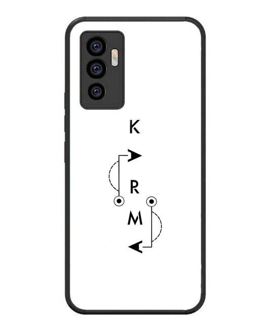Karma Aesthetic Metal Back Cover Phone Case for Vivo v23e