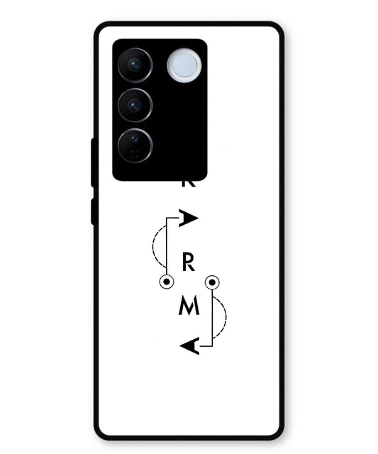 Karma Aesthetic Metal Back Cover Phone Case for Vivo v27e