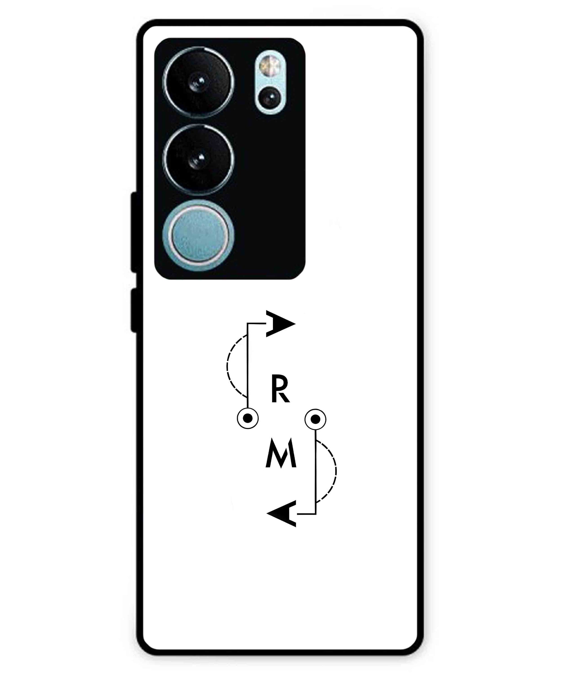 Karma Aesthetic Metal Back Cover Phone Case for Vivo v29
