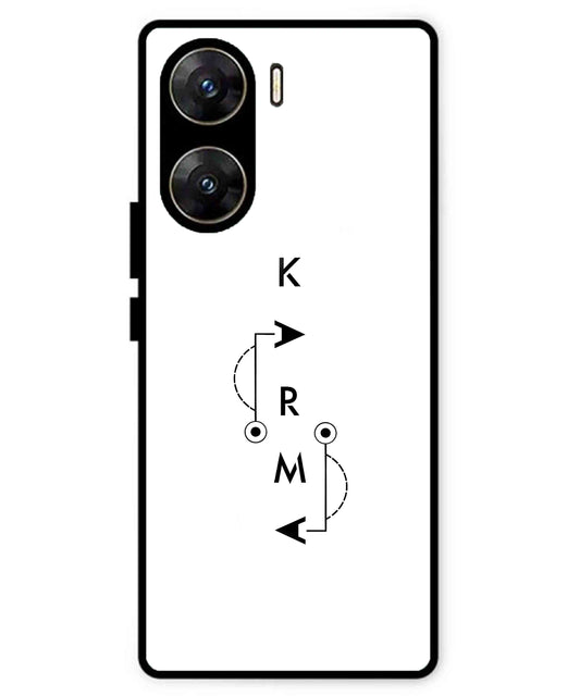 Karma Aesthetic Metal Back Cover Phone Case for Vivo v29e