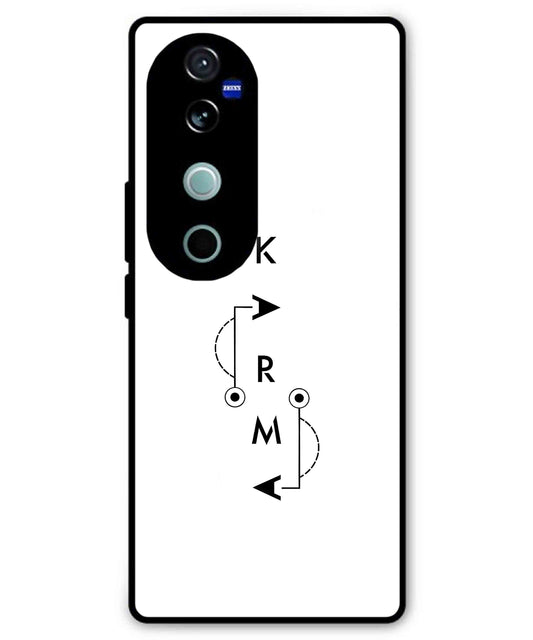 Karma Aesthetic Metal Back Cover Phone Case for Vivo v40