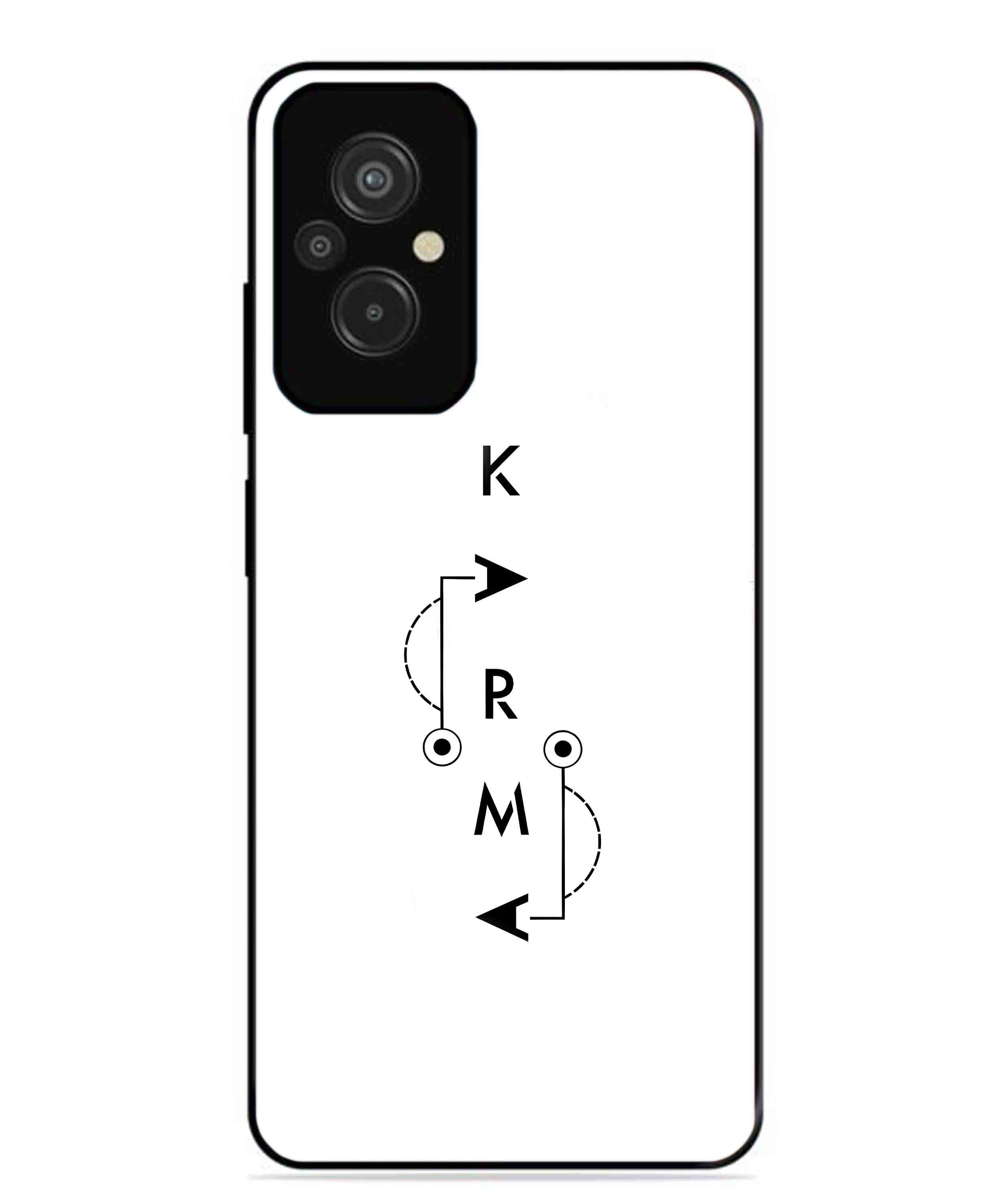 Karma Aesthetic Metal Back Cover Phone Case for Xiaomi Redmi 11 Prime 4G