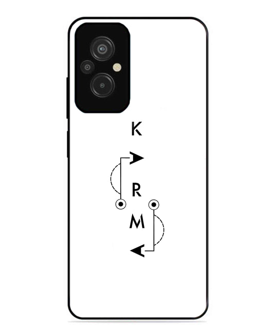Karma Aesthetic Metal Back Cover Phone Case for Xiaomi Redmi 11 Prime 4G