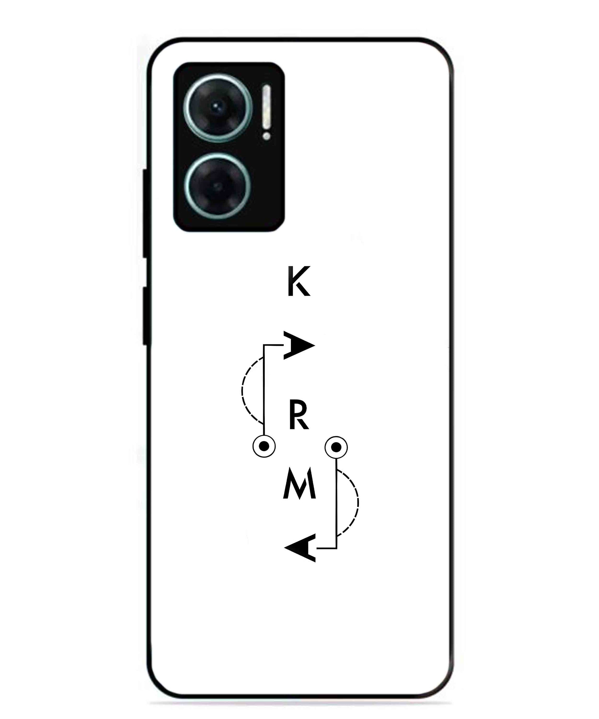 Karma Aesthetic Metal Back Cover Phone Case for Xiaomi Redmi 11 Prime 5G