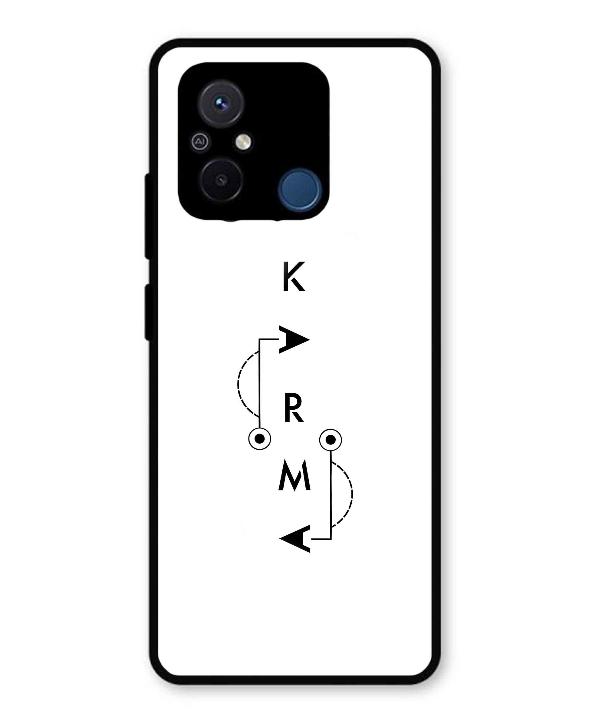 Karma Aesthetic Metal Back Cover Phone Case for Xiaomi Redmi 12C